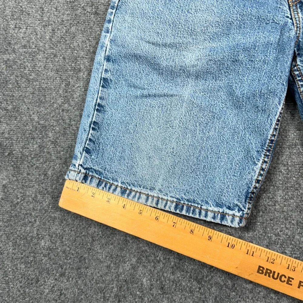 VTG '05 Levi's 569 Loose Straight Denim Jean Shorts Mens 31 Blue Dad Grilling